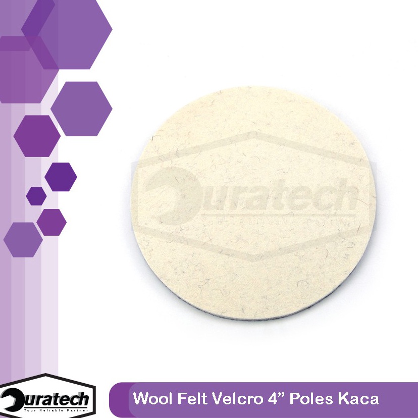 Terbaik di Kelasnya Busa poles kaca mobil baret jamur  Spon poles wool felt glass 4 inch  Polishing 