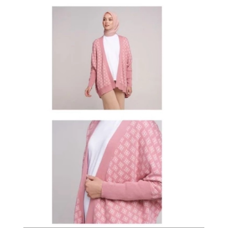 Preloved Ria Miranda Cardigan Knit Pink