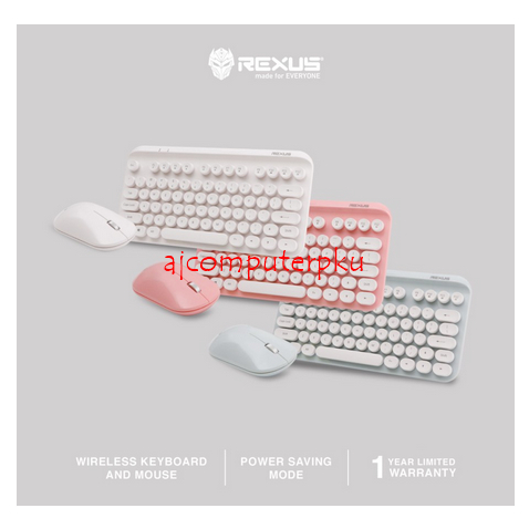 Rexus Keyboard Mouse Wireless KM9 Combo