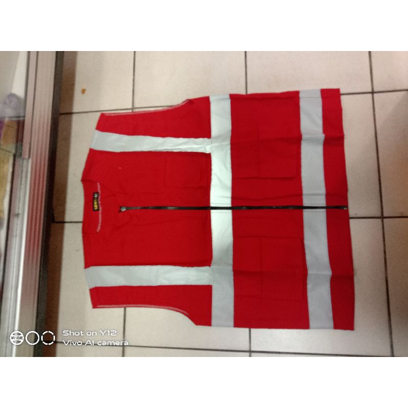 Rompi safety bahan american drill/rompi proyek