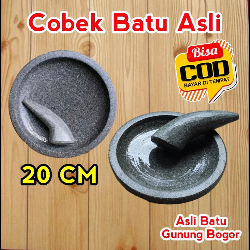 COBEK BATU ASLI FREE MUTU / COBEK BATU ASLI 20 CM / COBEK BATU ASLI GUNUNG / COBEK ASLI BATU LAM