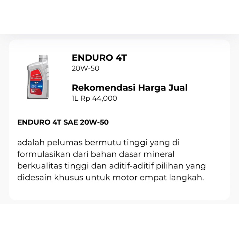 ENDURO 4T 20W-50