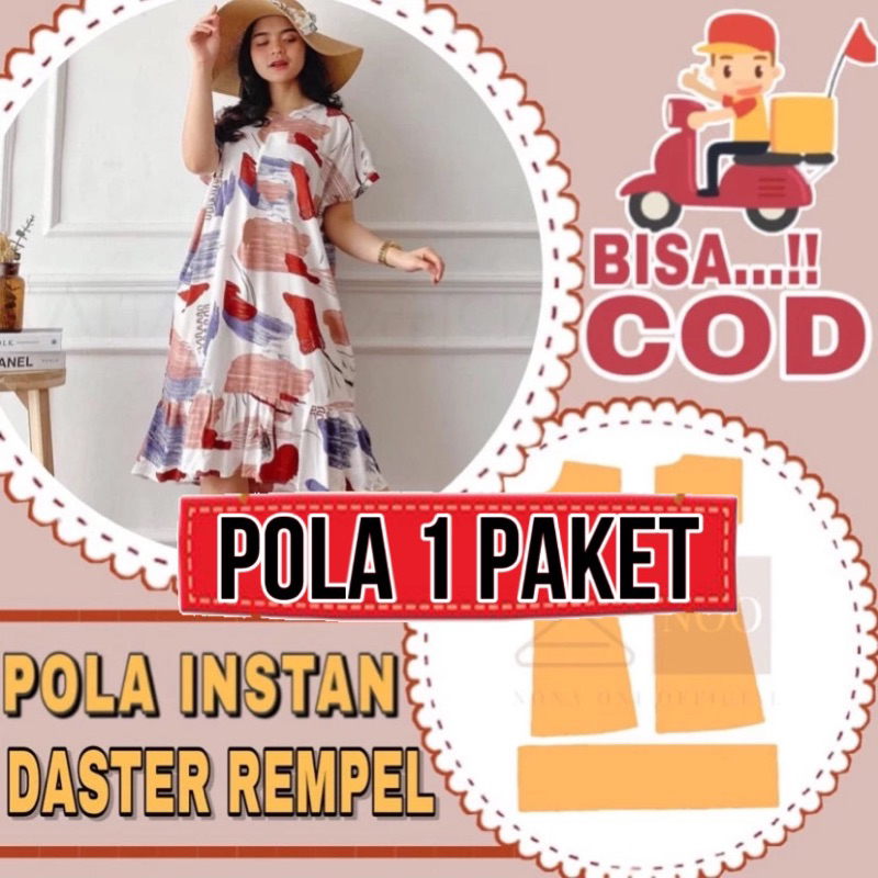 PAKET HEMAT ✔️ Pola instan daster rempel 1 PAKET