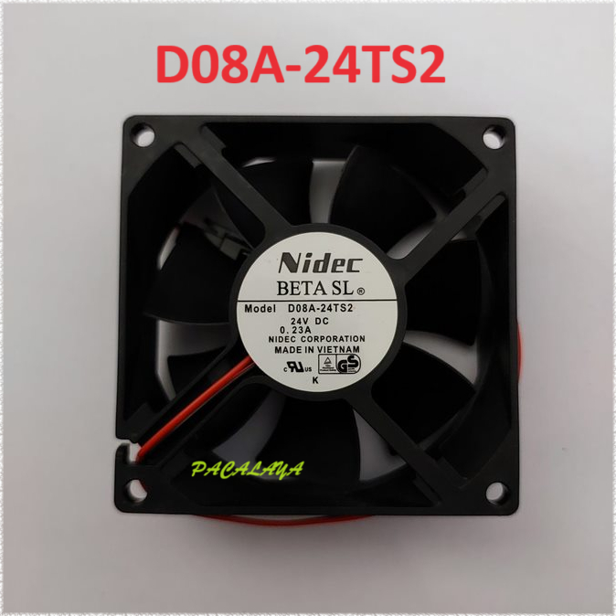 Nidec D08A-24TS2 01 24V 0.23A 2wires cooling fan Original
