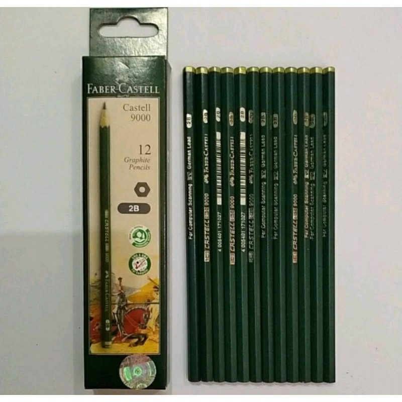 

PENSIL FABER CASTELL 2B, 6B & 8B