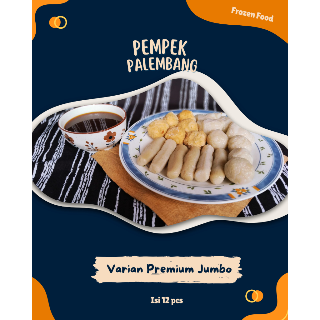 

Pempek Palembang Asli -Frozen Food- Varian Premium "Kamil" Isi 400gr