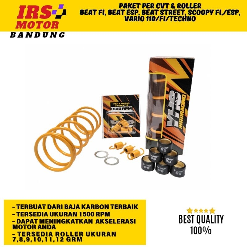 PAKET PER CVT RACING 1500 RPM BEAT FI BEAT ESP VARIO 110 KARBU TECHNO SCOOPY FI ESP PER SENTRI 1500 
