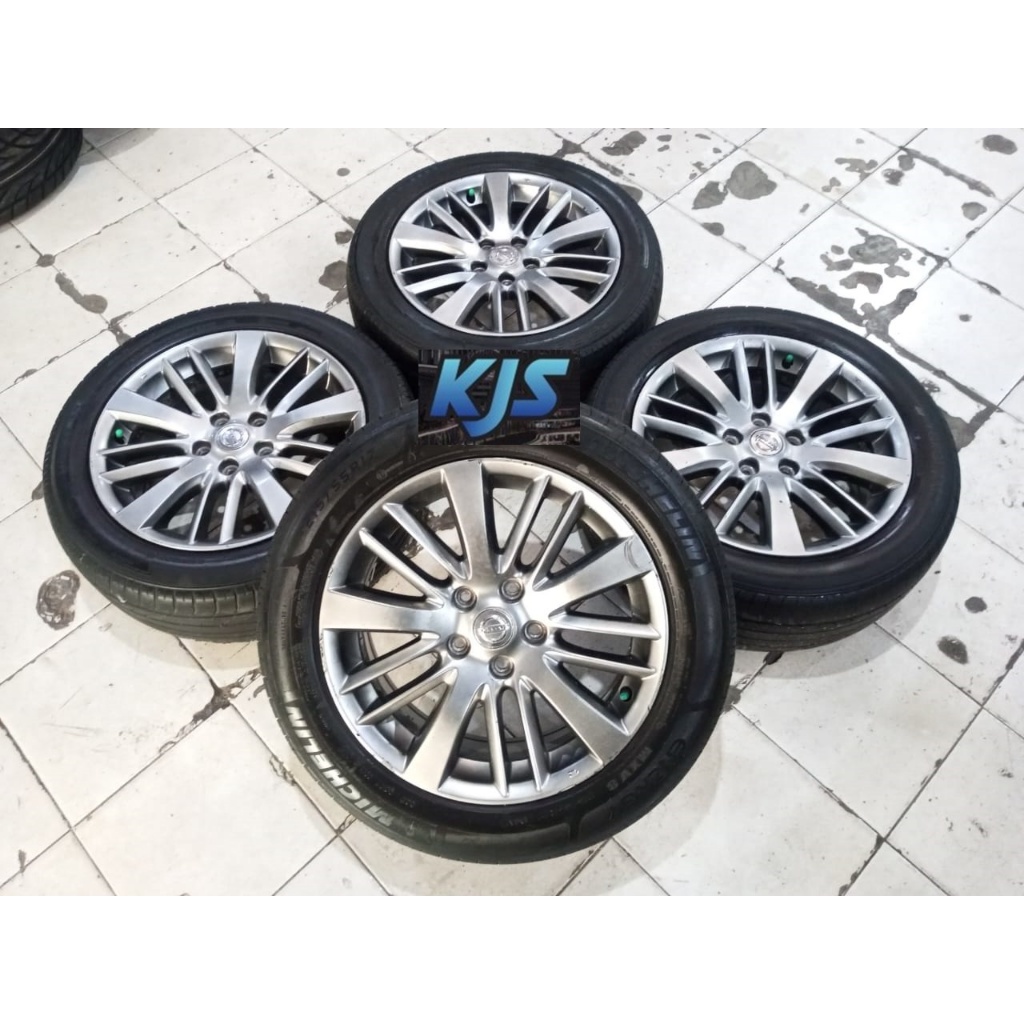 Velg Mobil Copotan Bekas Ori Teana R17 Pcd 5x114 Ban Bonus Ring 17 Buat Innova Camry Xtrail Juke Pel