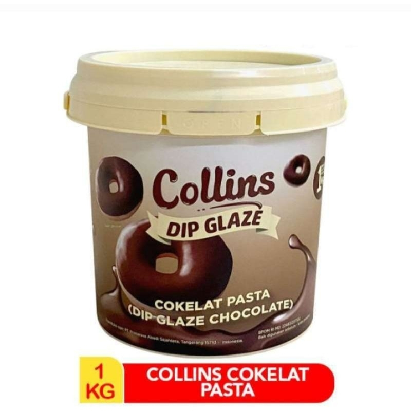 

Collins Dip Glaze 1 kg Rasa Coklat Topping Kue Donat Pisang Pasta Malt Krispi Free Bubble Wrap