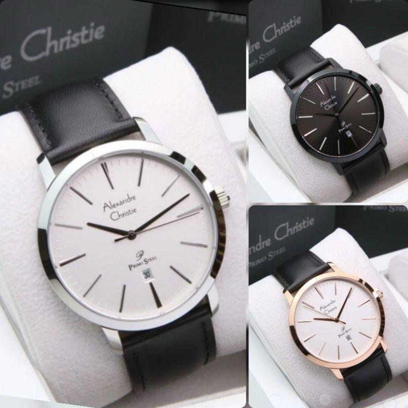 JAM TANGAN PRIA ALEXANDRE CHRISTIE 1028 AC1028 KULIT ORIGINAL