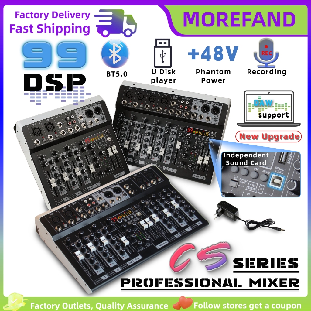 MIXER AUDIO Profesional mixer audio bluetooth Support 99DSP/ DAW/Bluetooth5.0