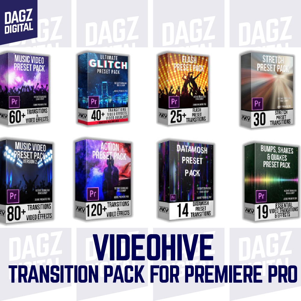 Videohive - video hive Transition Preset Pack Bundle for Premiere Pro – Akvstudios template transiti