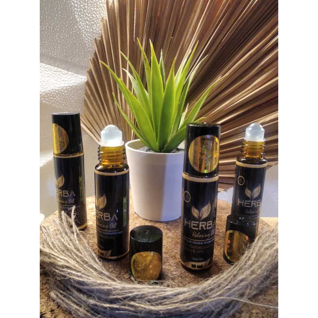 Herba Relaxing Oil Roll On 10 ml Aromatherapy _ Minyak Angin Herbal Terapi | Freshcare Roll On fresh