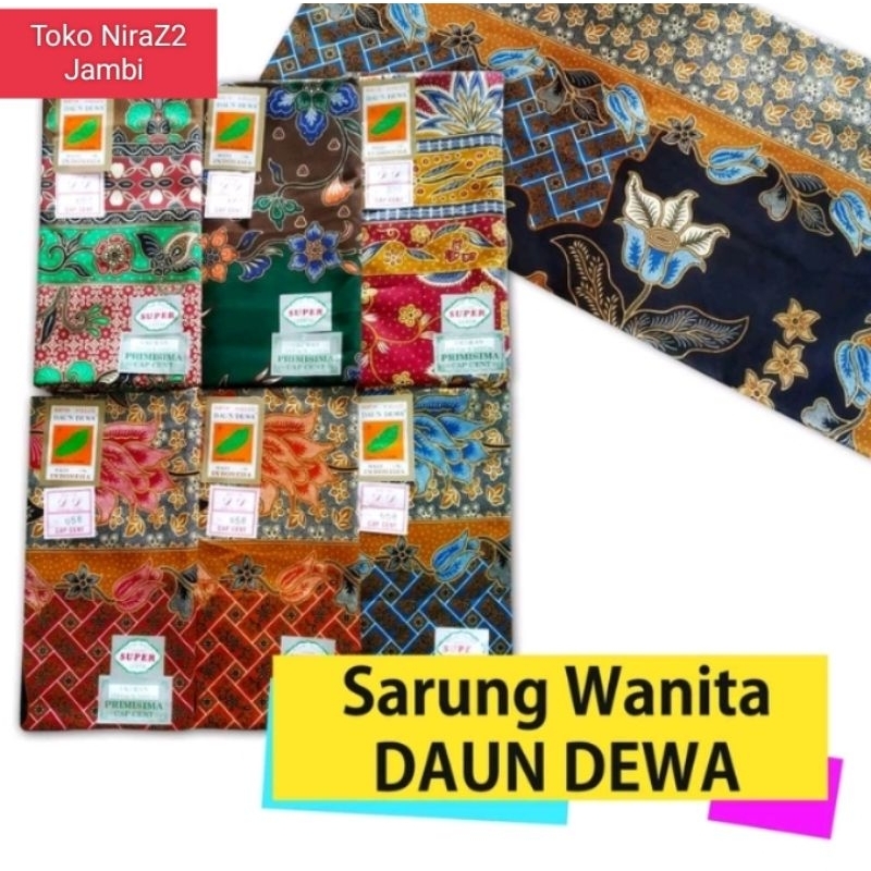 Kain Sarung Batik Halus Daun Dewa SUDAH DIJAHIT