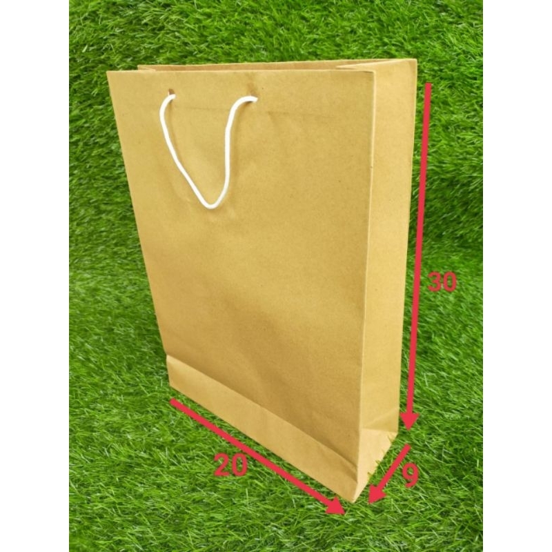 

paperbag coklat banci slim uk 20x31x8,5cm isi 12pcs