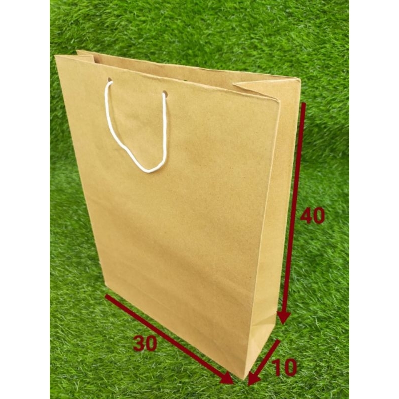 

paperbag coklat XL ukuran 30x40x10cm isi 12pcs