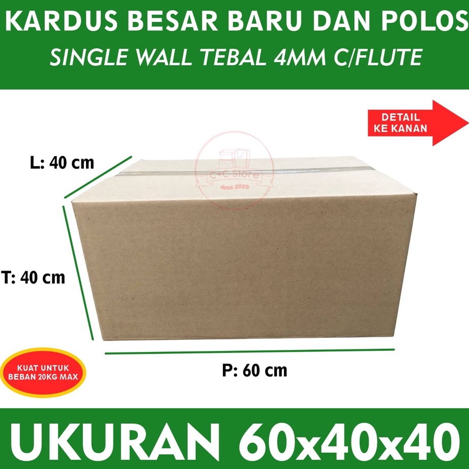 

Diskon Besar Kardus Karton Box Packing Polos Corrugated 6x4x4