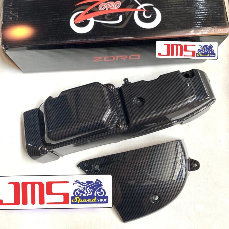 cover tutup cvt carbon Mio sporty Mio sporty smile zoro