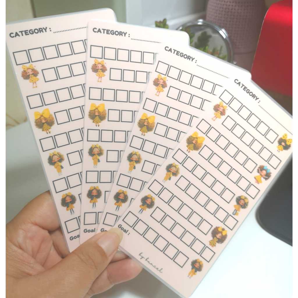 

SINKING FUND TRACKER UNTUK AMPLOP UKURAN A6 (GIRL DESIGN)