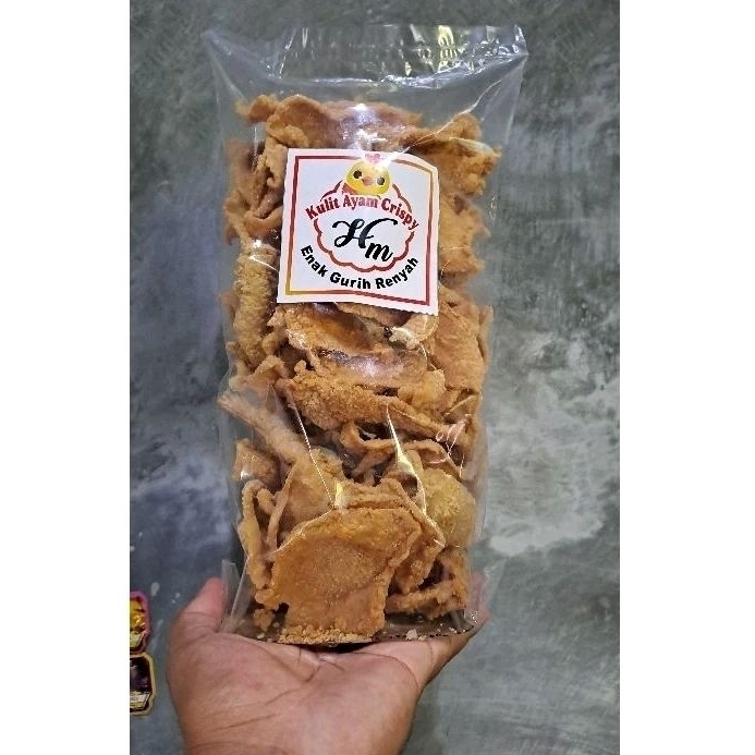 

Kulit Ayam Crispy Original PREMIUM 500GR / Keripik Kulit Ayam