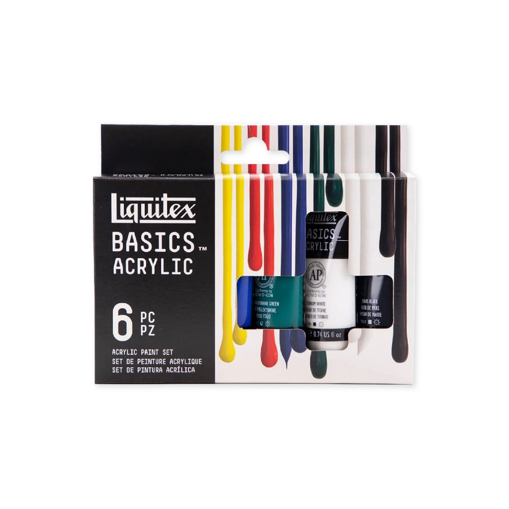 

Liquitex Basics 6x22ml Acrylic Color Paint Set