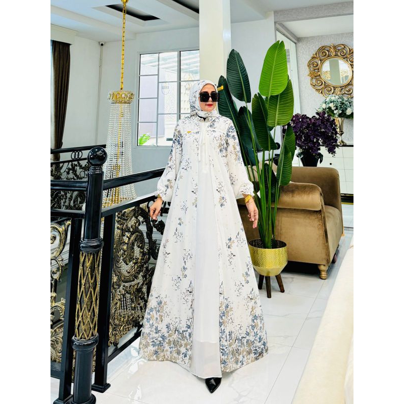 gamis set hijab segi empat/Mecca set