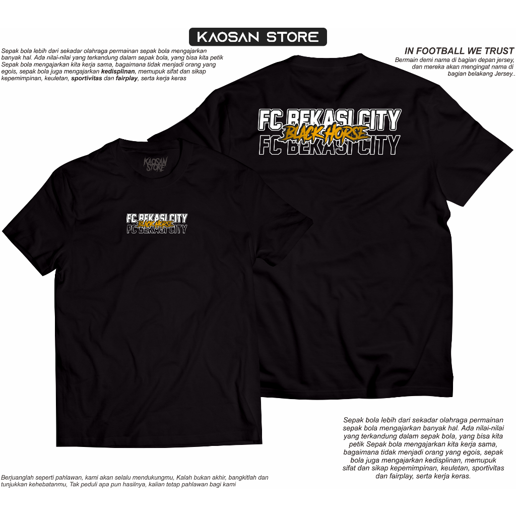 Kaos Bekasi City Tshirt Bekasi City Football Bekasi