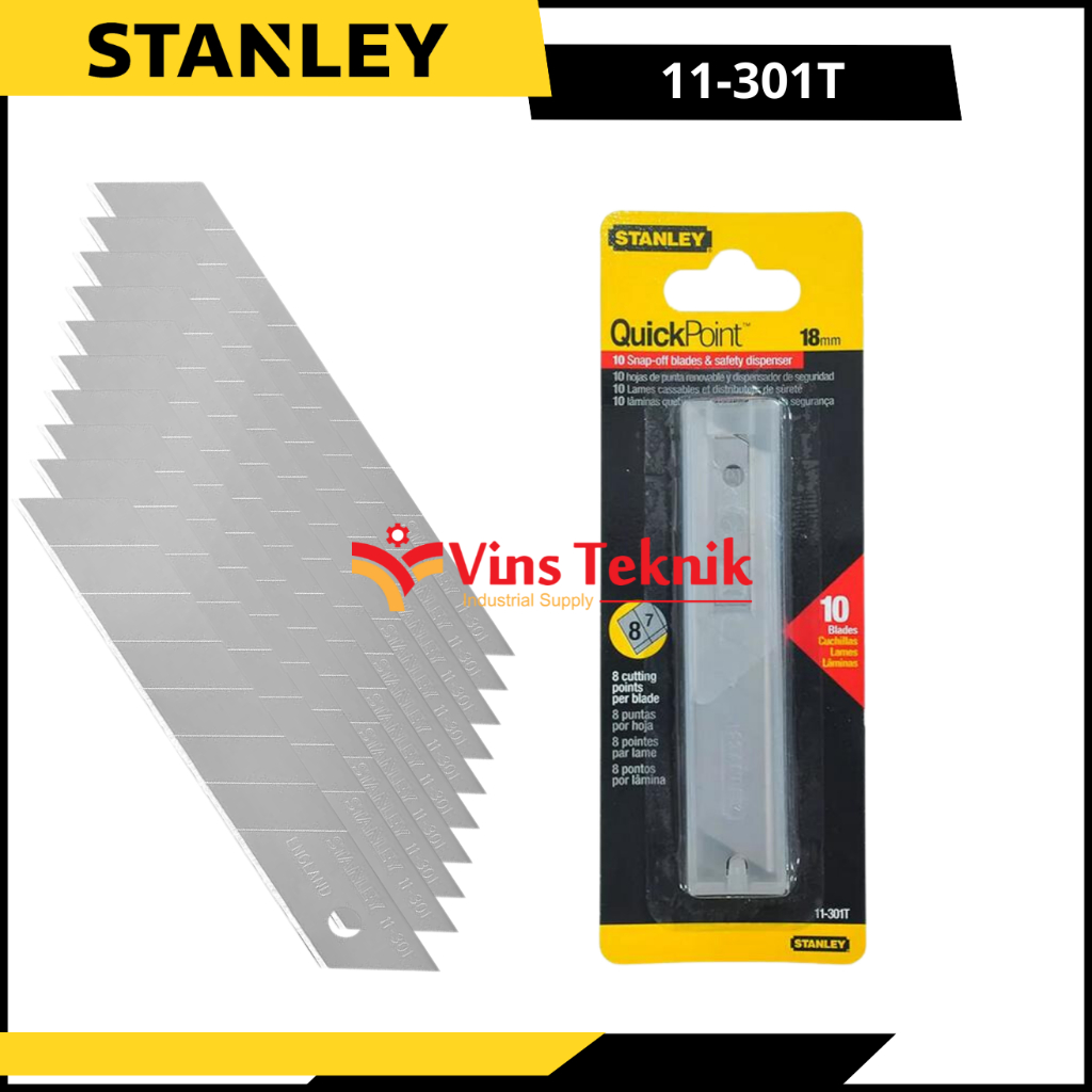 

Isi Cutter Refill Knife Blade Pisau Cutter 18mm Stanley 11-301T