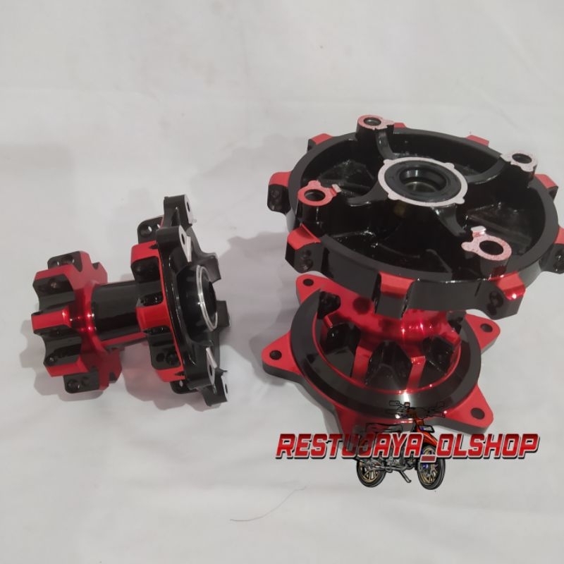TROMOL DEPAN BELAKANG CRF150 CRF 150 HOLE 36 RED BLACK TROMOL HONDA CRF150 CRF 150 TWO TONE HOLE 36 
