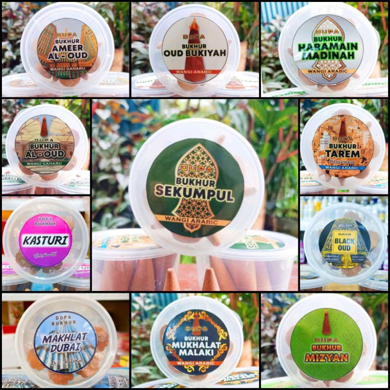 Dupa Kerucut Wangi Arabic 11 Varian Aroma - Produksi Sekumpul Martapura Dupa Wangi Dupa Kerucut Bukh