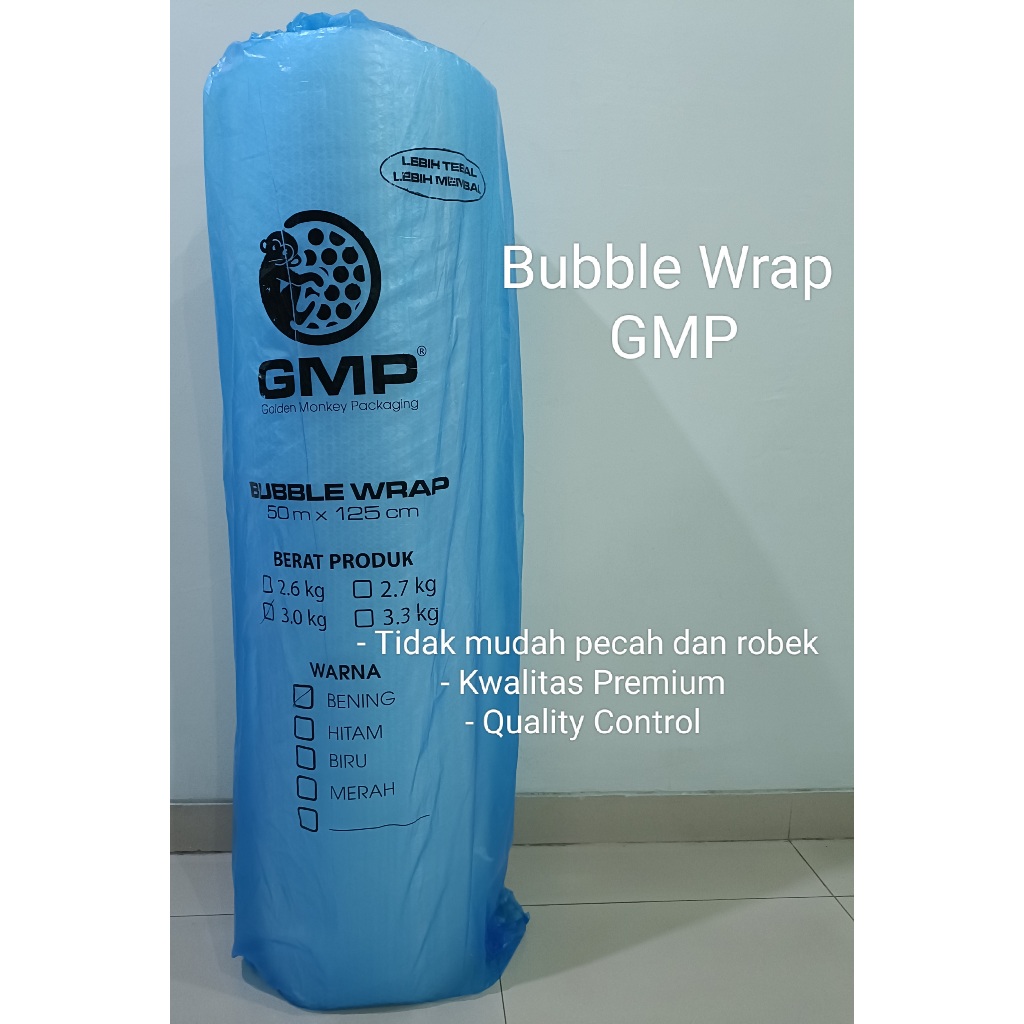 

Bubble Wrap GMP Putih 125cm x 5m