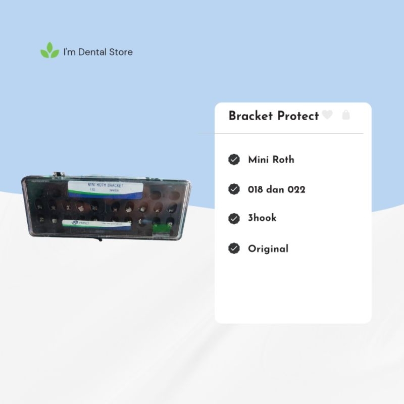 Bracket PROTECT AO Miniroth 018 022 3Hook 345Hook Behel Dental Perawatan Gigi IMDENTAL