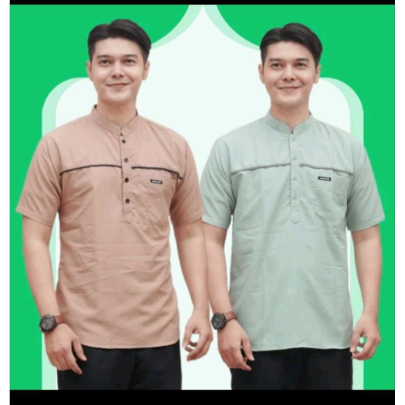 Baju Koko Pria Kurta Taqwa Pakaian Muslim Pria Dewasa