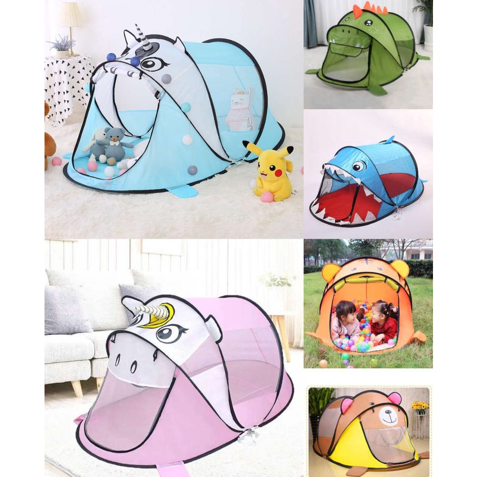 Ready Surprise  Tenda anak anak tenda otomatis TENDA ANAK MODEL HEWAN BONUS TAS TENDA CAMPING ANAK L