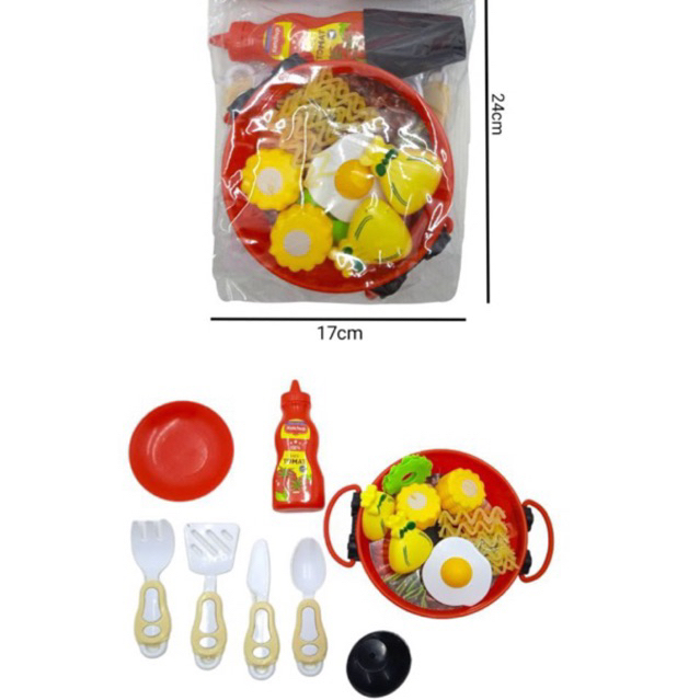 MAINAN PANCI HOTPOT BBQ GRILL MASAK MASAKAN TELUR MIE SAOS SPATULA COOKING
