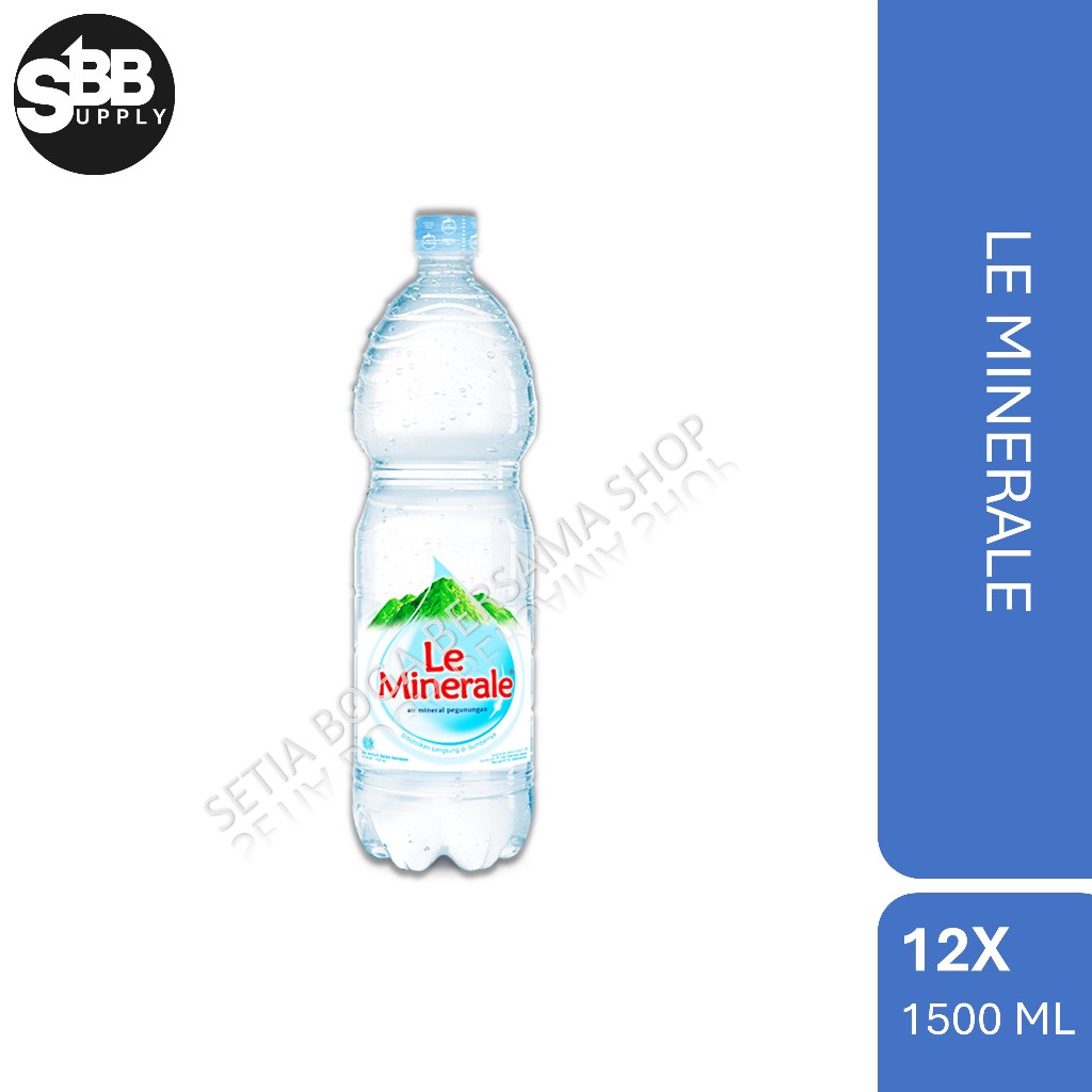 

LE MINERALE 1500 ML ISI 12 BOTOL (1 KARTON / 1 DUS)