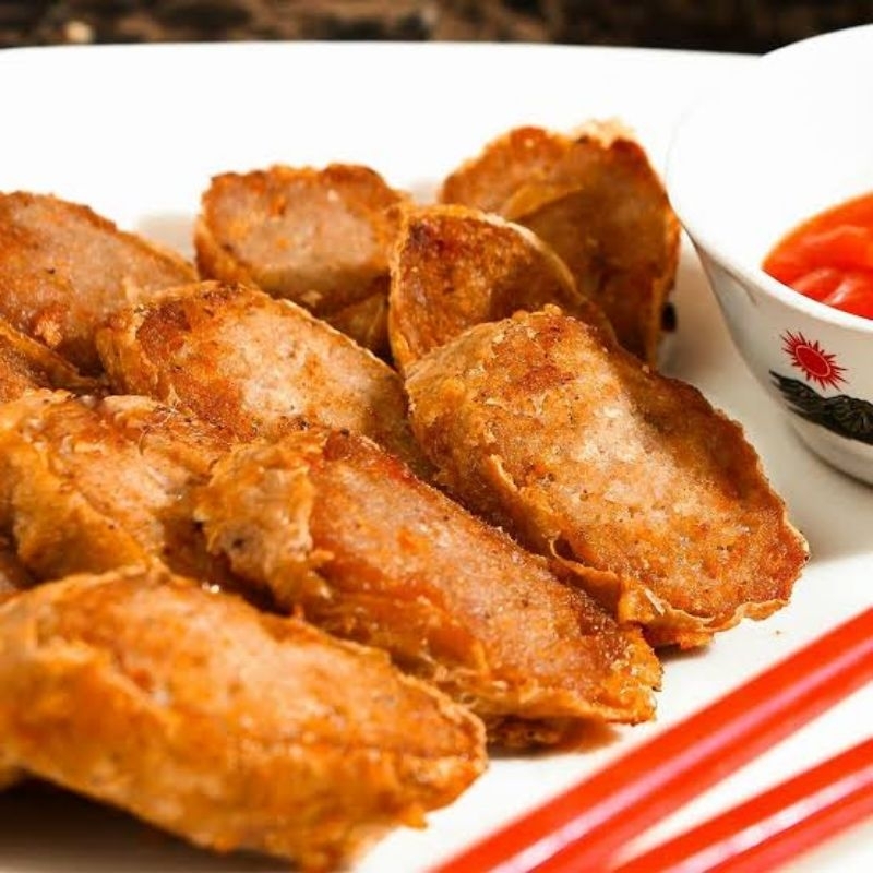 

Ngohiong Babi Udang Frozen kemasan vakum isi 10 (NON HALAL)