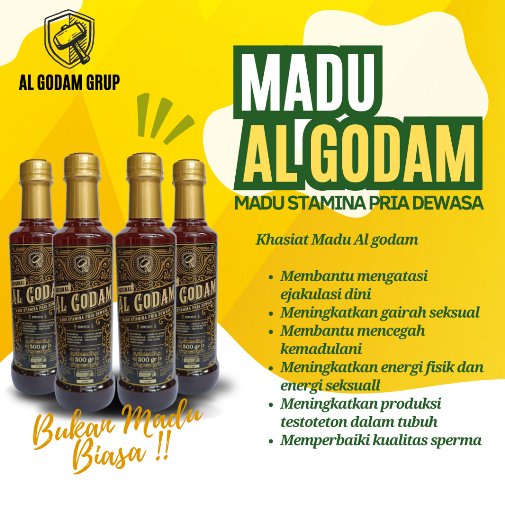 

( Terlaris ) Al-Godam Madu Kuat Pria 100% Original Suplemen Pria Dewasa Asli Herbal Alami Atasi Ejakulasi Dini Dan Lemah Sahwat