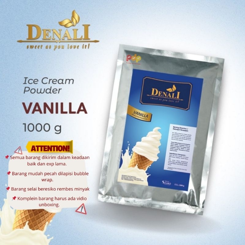 

Denali Powder Ice Cream Vanilla & Chocolate 1000 g