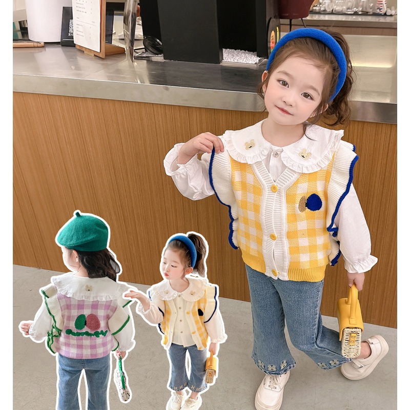 (Promo) SC - 1775 GRETTA Setelan Jeans Anak Perempuan / OOTD Simple AnakCewek / Outfit Ala Korean St