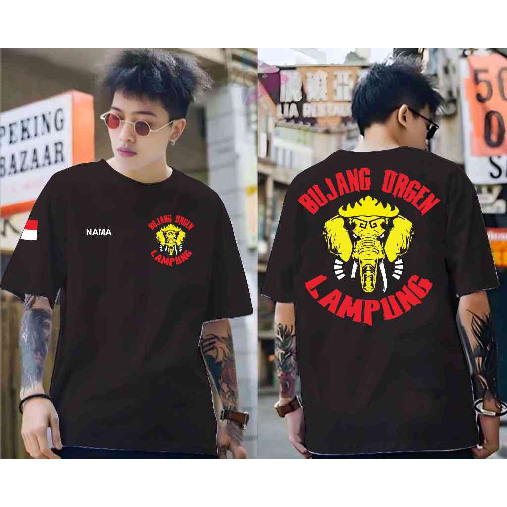 KAOS BUJANG ORGEN LAMPUNG SALAM LAMPUNG BONUS STICKER LAMPUNG