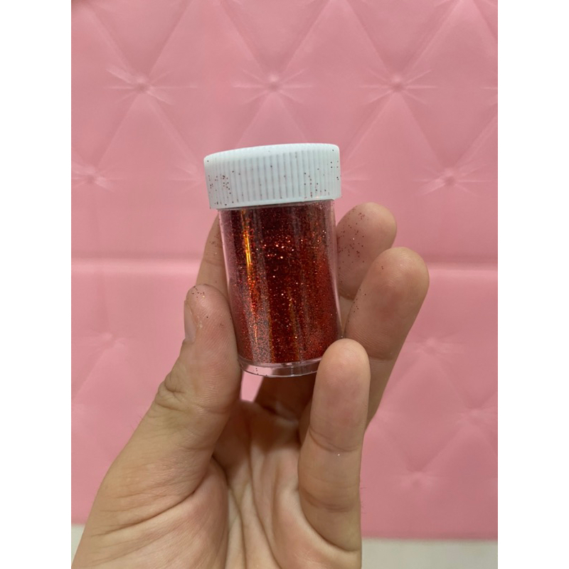 Gliter botol bubuk Dekorasi Gliter bubuk warna warni per 1 pcs