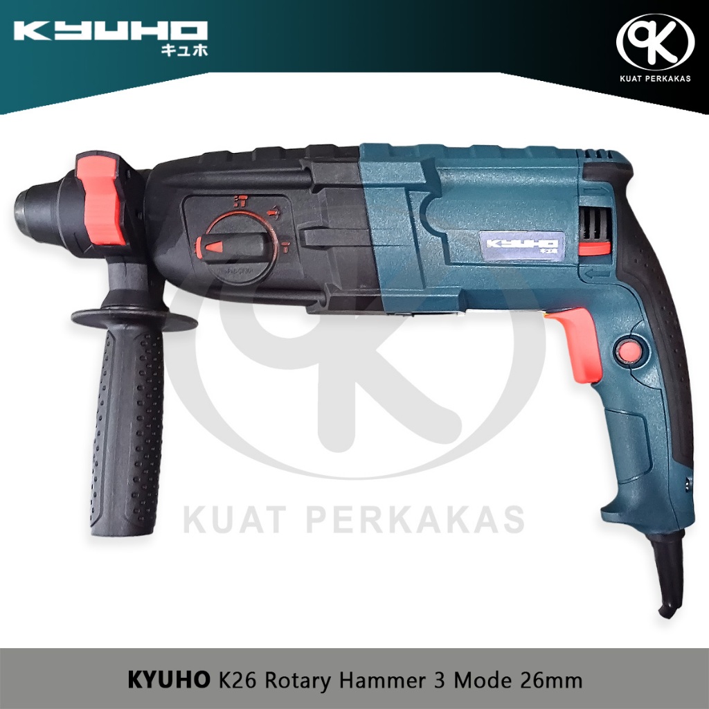 Rotary Hammer 3 Mode KYUHO K26 Mesin Bor Bobok Beton 26MM 800W