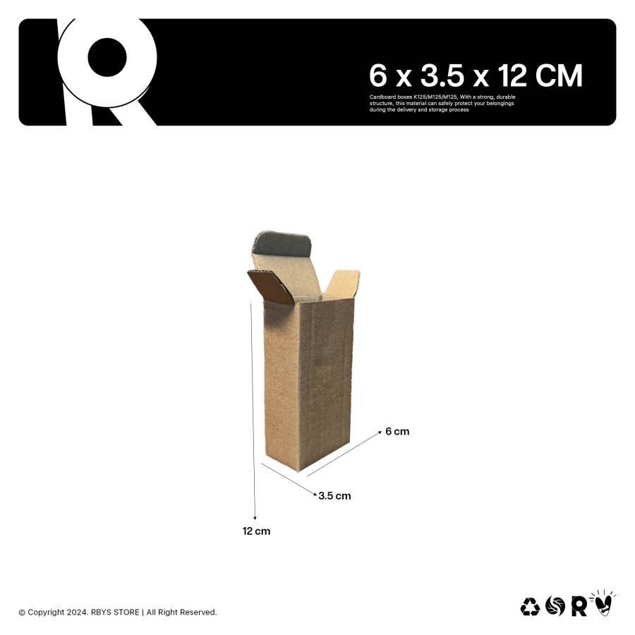 

KARDUS KARTON BOX 6 x 3.5 x 12 CM | Dus Kardus