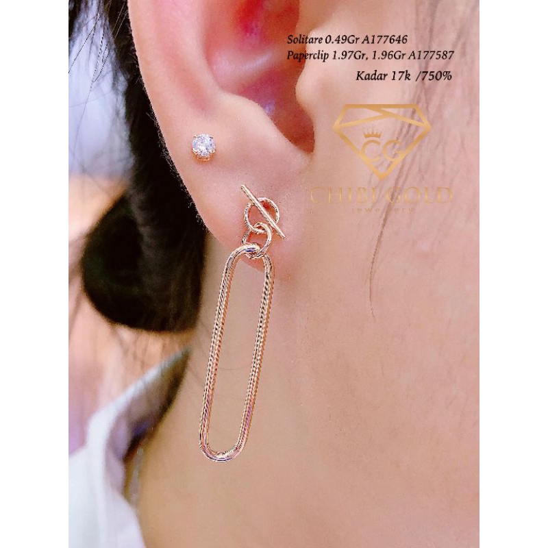 CHIBIGOLD - Anting emas 750% 17K A177587 - Chibigold