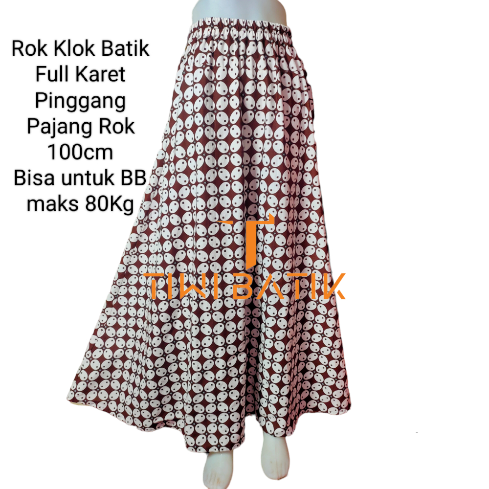 Rok Klok Batik Halus Motif Jarik Adat Jogja