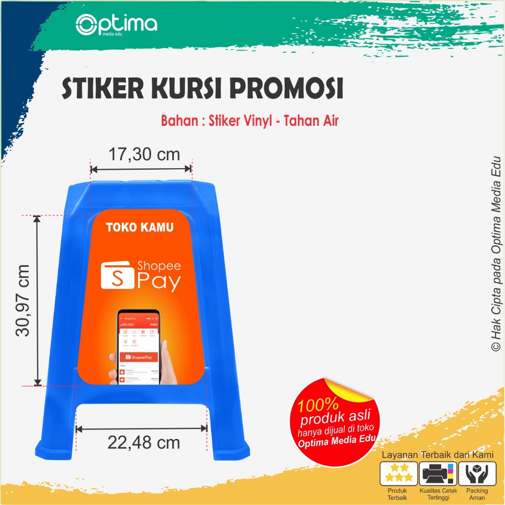 

Stiker Kursi Promosi - Usaha mitra shopee atau lainnya