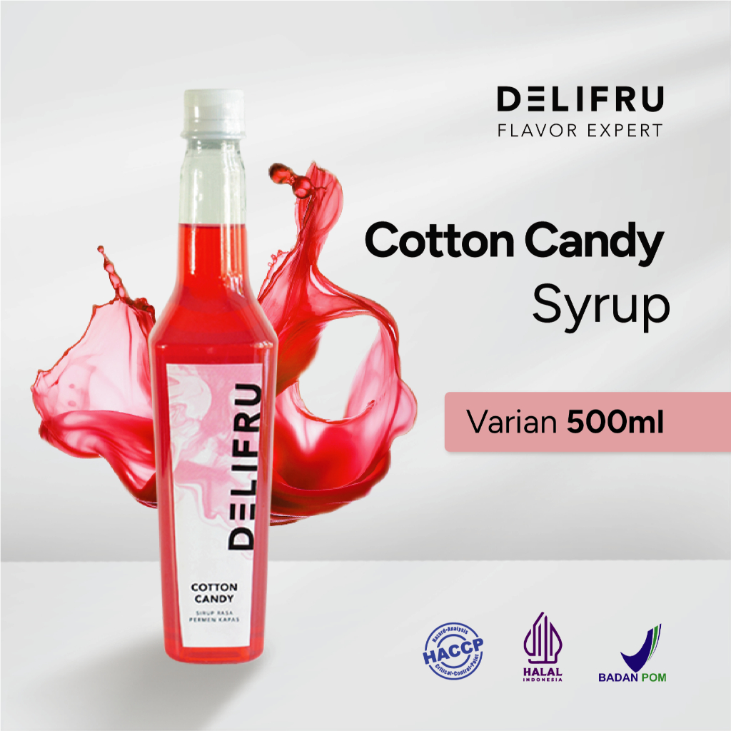 

Delifru Cotton Candy Syrup 500 ml - Sirup Permen Kapas