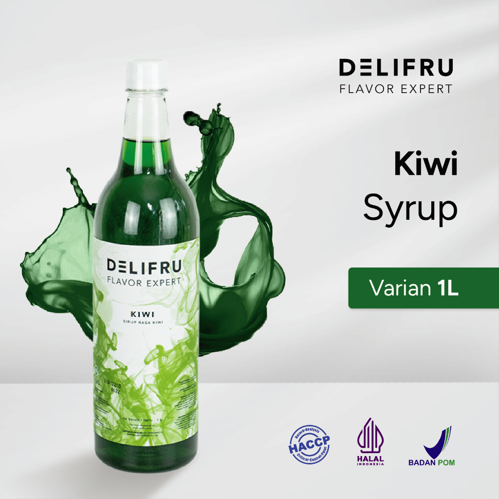 

Delifru Kiwi Syrup 1 Liter - Sirup Kiwi