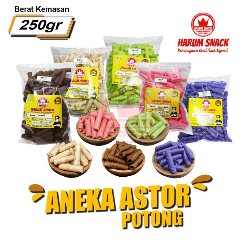 

ASTOR ANEKA RASA 250 Gram [Harum Snack Official] COKLAT STRAWBERRY BLUEBERRY VANILLA GREENTEA PANDAN